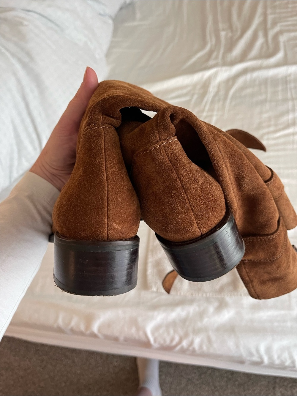 Apepazza Slouchy Suede Buckle Zip boots - Picture 5 of 6